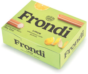 Napolitanke Frondi, limona, Kraš, 250 g