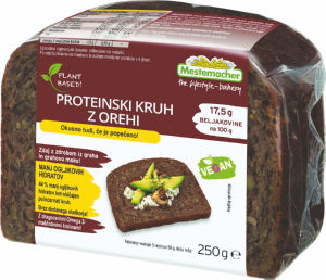 Kruh proteinski z orehi, 250 g