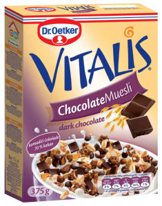 Musli Vitalis, temna čokolada, 375 g