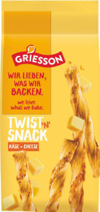 Palčke Griesson, Twist Snack, sir, 125 g