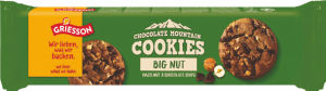 Keksi Griesson, Chocolate Mountain, Cookies Big Nut, 150 g