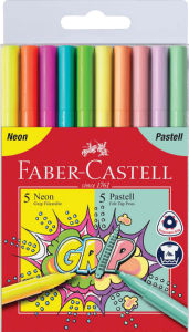 Flomastri Faber Cestell, neon pastel, 10/1