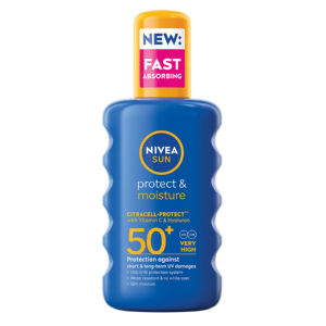 Sprej Nivea Sun, Protect & Moisture, ZF50+, 200 ml