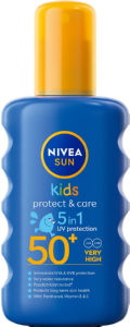Sprej Nivea Sun, Protect & Care, otroški, obarvani, ZF 50+, 200 ml