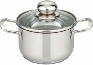 Kozica Brillant Plus, s steklenim pokrovom, visoka, 14 cm, 1,1 l