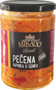 Paprika rdeča Mikado, pečena v gorčici, 580 ml