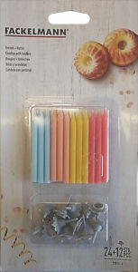 Set svečk, s podstavki, 6,5cm, 36/1