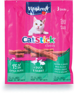 Palčke za mačke Vitakraft, raca, kunec, 18g