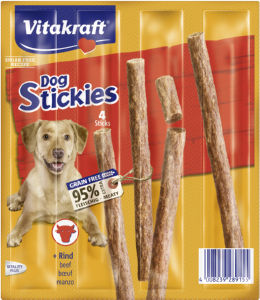 Poslastica Dog stickies, govedina, 4 x 11 g