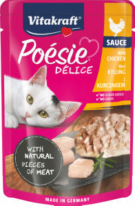 Poesie delisause, vrečka, za mačke, pič.prsa, 85 g