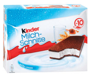 Mlečna rezina Kinder Milch Schnite, 10 x 28 g