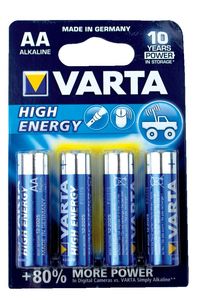 Baterijski vložki Varta, high energy, 4/1 AA