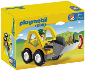 Kocke Playmobil, Sprednji nakladalnik 1.2.3 s premičnim kopačem, 6775