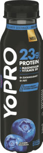 Napitek Yopro, z okusom borovnice, brez laktoze, 270 g