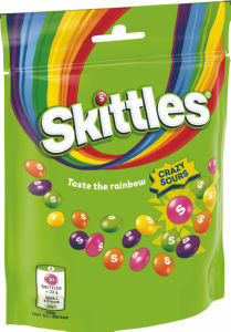 Bonboni Skittles, Crazy Sours, 152 g