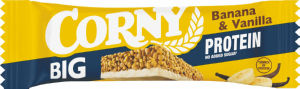 Ploščica Corny, Big protein, banana in vanilija, 50 g