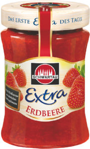 Džem extra Schwartau, jagoda, 50% sad. delež, 340 g