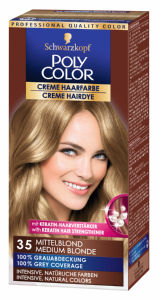 Barva za lase Poly Color, 35, srednje blond