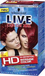 Barva za lase Live, red passion, XXL 43