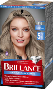 Barva za lase Brillance, 816 Pepelnato Blond