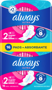 Higienski vložki Always ultra s.plus, 16/1