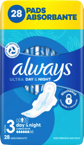 Higienski vložki Always, Ultra night, 28/1