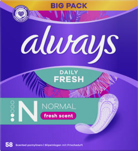 Ščitniki Always, Normal Fresh, big pack, 58/1