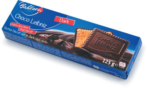 Keksi Leibniz, maslena temna čokol., 125 g