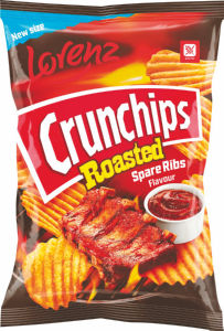 Čips Lorenz, Roasted, rebrca ,120 g