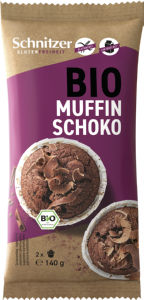 Muffin Bio Schnitzer, čoklada, brez glutena, 140 g