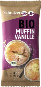 Muffin Bio Schnitzer, vanilija, brez glutena, 140 g