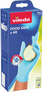 Rokavice Vileda, Food Safe, za enkratno uporabo, velikost, M/L, 40/1