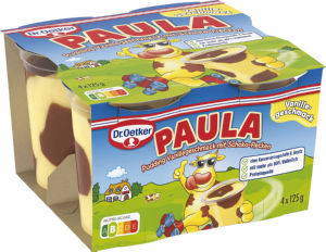 Puding Dr.Oetker, Paula, vanilja čokolada, 4 x 125 g