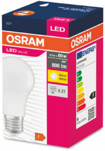 Žarnica Led Osram, Value, 8,5W, E27