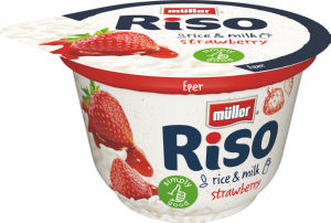 Mlečni riž Riso, jagoda, Müller, 200 g