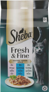 Sheba mokra hrana za mačke, Fresh & Fine, ribji izbor, 6 x 50 g