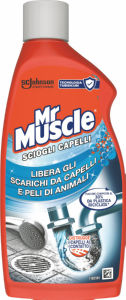Čistilo Mr.Muscle, gel za odtok lasje dlake, 500 ml