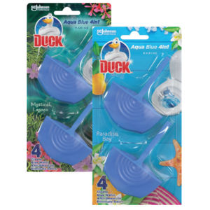 Osvežilec Duck, WC obešanka, Aqua Blue, Paradise Bay, 2 x 36 g