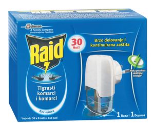 Insekticid Raid, Silver, el.aparat, 30 noči