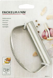 Stiskalec za česen, inox, 10,5 x 5,4 cm