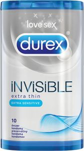 Kondomi Durex, Invisible 10’S, ext.sens.,10/1