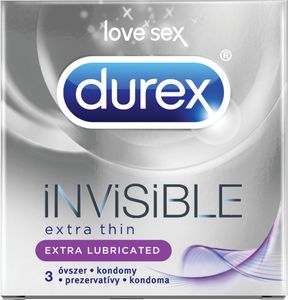 Kondomi Durex, Invisible 3’S, ex.lubric.,3/1
