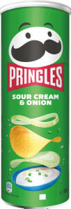 Čips Pringles, kisla smetana, čebula, 165 g