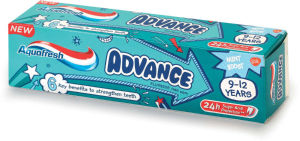 Zobna pasta Aquafresh, Advance kids, 75 ml