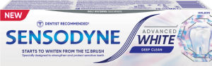 Zobna pasta Sensodyne, Advance White, Deep Clean, 75 ml