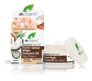Krema Dr.Organic, dnevna s kokosovim oljem, 50 ml