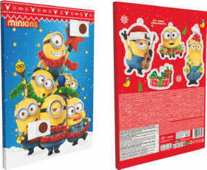 Koledar adventni Relkon, Minions, mlečno kakavovi bonboni, 50 g