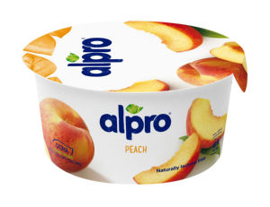 Alpro fermentiran sojin z breskvami, obogaten s kalcijem in vitamini, 150 g