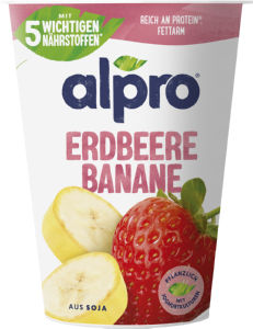 Alpro sojin, okus jagoda, banana, 400 g