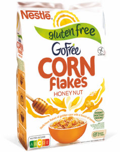 Kosmiči Corn Flakes, Honey Nut, brez glutena, 450 g